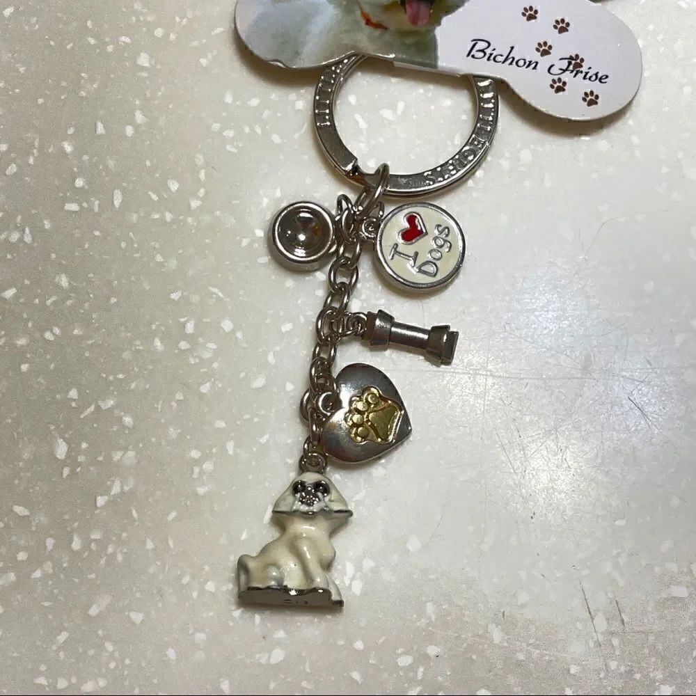 Bichon frise Keychain - Picture 5 of 6